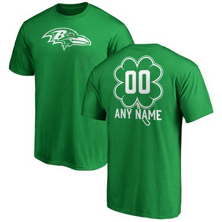 Baltimore Ravens Pro Line by Fanatics Branded Custom Dubliner T-Shirt - Kelly Green
