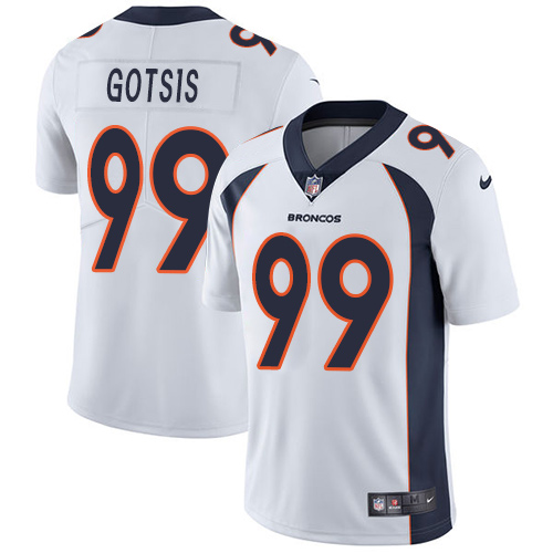 Nike Denver Broncos #99 Adam Gotsis White Men's Stitched NFL Vapor Untouchable Limited Jersey