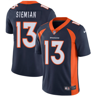 Nike Denver Broncos #13 Trevor Siemian Navy Blue Alternate Men's Stitched NFL Vapor Untouchable Limited Jersey