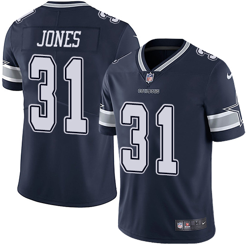 Nike Dallas Cowboys #31 Byron Jones Navy Blue Team Color Men's Stitched NFL Vapor Untouchable Limited Jersey