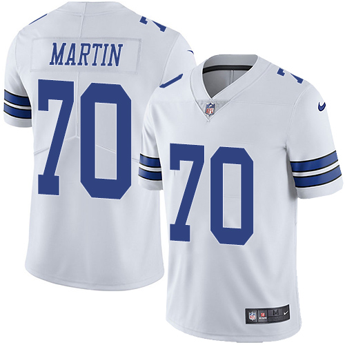 Nike Dallas Cowboys #70 Zack Martin White Men's Stitched NFL Vapor Untouchable Limited Jersey
