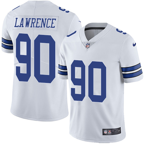 Nike Dallas Cowboys #90 Demarcus Lawrence White Men's Stitched NFL Vapor Untouchable Limited Jersey