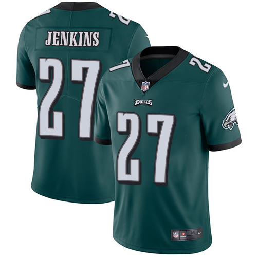 Nike Philadelphia Eagles #27 Malcolm Jenkins Midnight Green Team Color Men's Stitched NFL Vapor Untouchable Limited Jersey