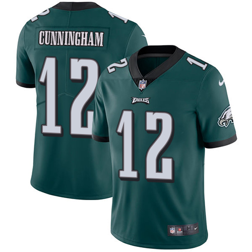 Nike Philadelphia Eagles #12 Randall Cunningham Midnight Green Team Color Men's Stitched NFL Vapor Untouchable Limited Jersey
