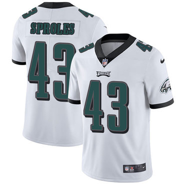 Nike Philadelphia Eagles #43 Darren Sproles White Men's Stitched NFL Vapor Untouchable Limited Jersey