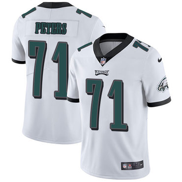 Nike Philadelphia Eagles #71 Jason Peters White Men's Stitched NFL Vapor Untouchable Limited Jersey
