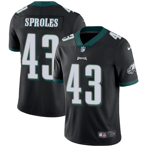 Nike Philadelphia Eagles #43 Darren Sproles Black Alternate Men's Stitched NFL Vapor Untouchable Limited Jersey