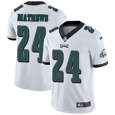 Nike Philadelphia Eagles #24 Ryan Mathews White Men's Stitched NFL Vapor Untouchable Limited Jersey