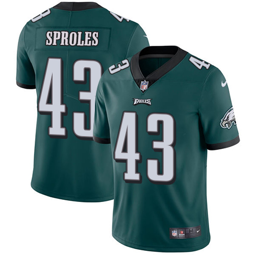 Nike Philadelphia Eagles #43 Darren Sproles Midnight Green Team Color Men's Stitched NFL Vapor Untouchable Limited Jersey
