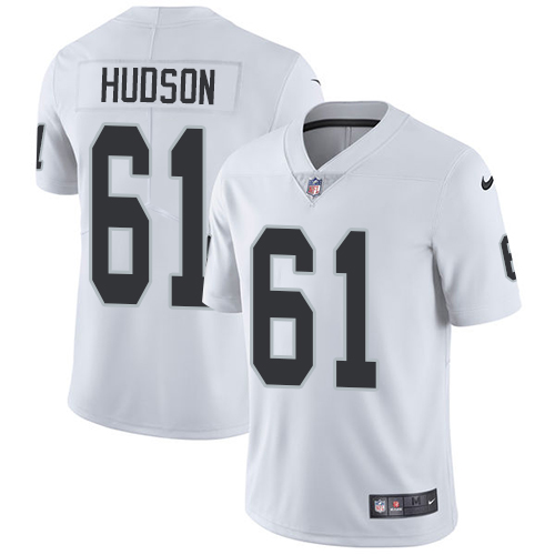Nike Oakland Raiders #61 Rodney Hudson White Men's Stitched NFL Vapor Untouchable Limited Jersey