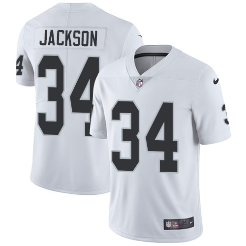 Nike Oakland Raiders #34 Bo Jackson White Men's Stitched NFL Vapor Untouchable Limited Jersey