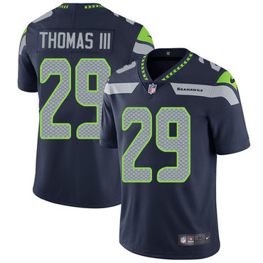 Nike Seattle Seahawks #29 Earl Thomas III Steel Blue Team Color Men's Stitched NFL Vapor Untouchable Limited Jersey