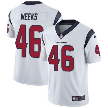 Nike Houston Texans #46 Jon Weeks White Men's Stitched NFL Vapor Untouchable Limited Jersey