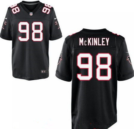 Men's 2017 NFL Draft Atlanta Falcons #98 Takkarist McKinley Black Alternate Stitched NFL Nike Elite Jersey