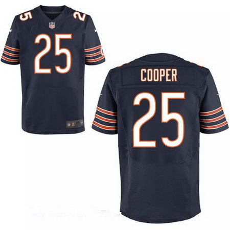 Men's Chicago Bears #25 Marcus Cooper Navy Blue Team Color Stitched NFL Nike Elite Jersey