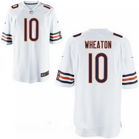 Men's Chicago Bears #10 Markus Wheaton White Road Stitched NFL Nike Elite Jersey