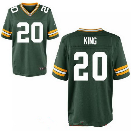 Men's 2017 NFL Draft Green Bay Packers #20 Kevin King Green Team Color Stitched NFL Nike Elite Jersey