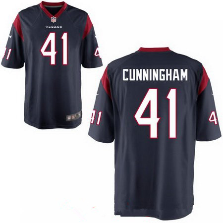 Men's 2017 NFL Draft Houston Texans #41 Zach Cunningham Navy Blue Alternate Stitched NFL Nike Elite Jersey
