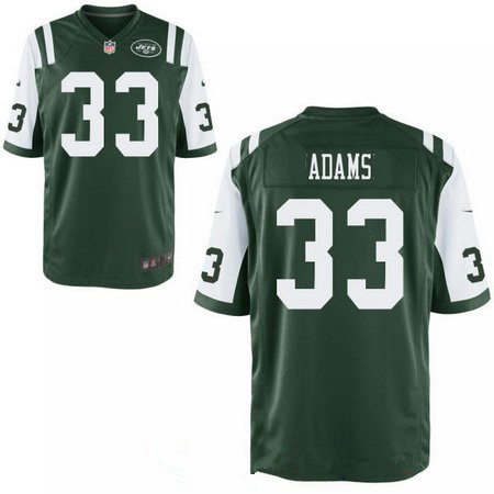 Men's 2017 NFL Draft New York Jets #33 Jamal Adams Green Team Color Stitched NFL Nike Elite Jersey