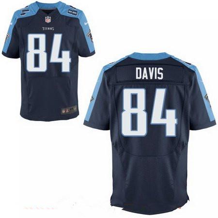 Men's 2017 NFL Draft Tennessee Titans #84 Corey Davis Navy Blue Alternate Stitched NFL Nike Elite Jersey
