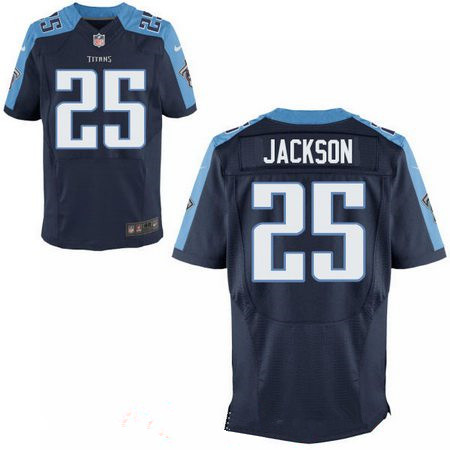 Men's 2017 NFL Draft Tennessee Titans #25 Adoree Jackson Navy Blue Alternate Stitched NFL Nike Elite Jersey