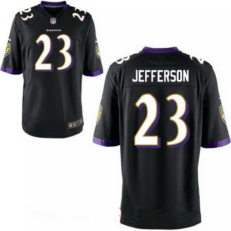 Men's Baltimore Ravens #23 Tony Jefferson Black Alternate Stitched NFL Nike Elite Jersey