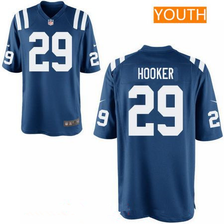 Youth 2017 NFL Draft Indianapolis Colts #29 Malik Hooker Royal Blue Team Color Stitched NFL Nike Game Jersey