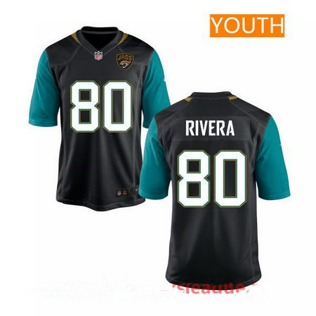 Youth Jacksonville Jaguars #80 Mychal Rivera Black Alternate Stitched NFL Nike Game Jersey