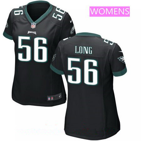 Women's Philadelphia Eagles #56 Chris Long Black Alternate Stitched NFL Nike Game Jersey