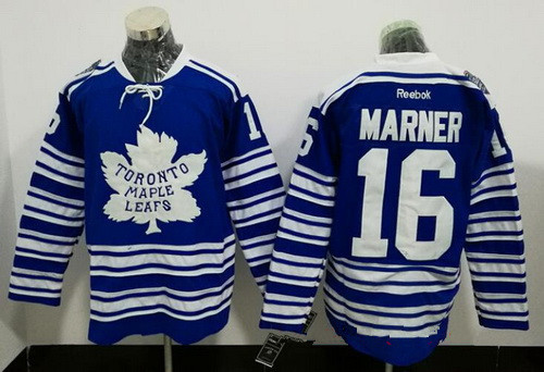 Men's Toronto Maple Leafs #16 Mitchell Marner Blue 2014 Winter Classic Stitched NHL Reebok Hockey Jersey