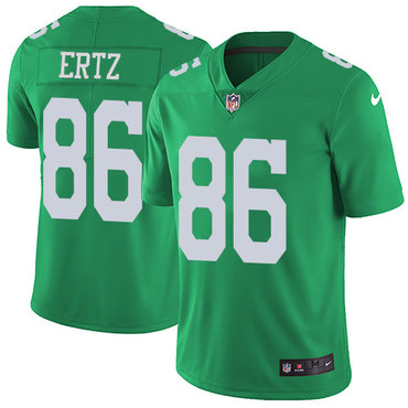 Nike Philadelphia Eagles #86 Zach Ertz Green Men's Stitched NFL Limited Rush Jersey