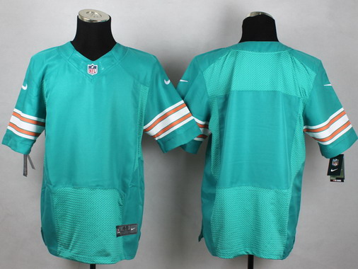 Men's Miami Dolphins Customized Aqua Green Alternate 2015 NFL Nike Elite Jersey