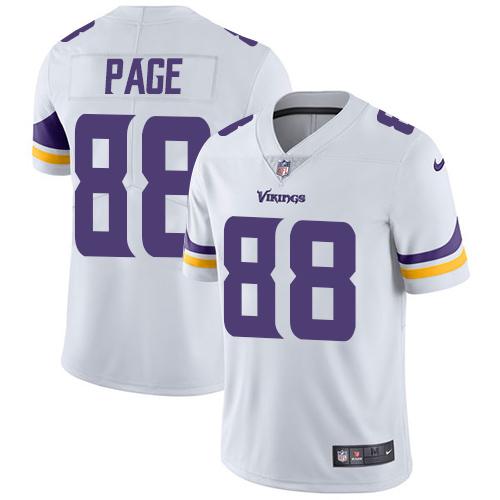 Nike Minnesota Vikings #88 Alan Page White Men's Stitched NFL Vapor Untouchable Limited Jersey