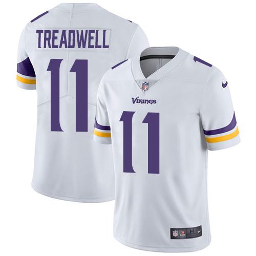 Nike Minnesota Vikings #11 Laquon Treadwell White Men's Stitched NFL Vapor Untouchable Limited Jersey