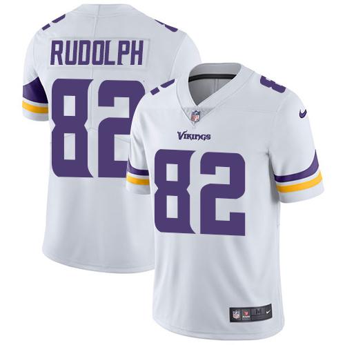 Nike Minnesota Vikings #82 Kyle Rudolph White Men's Stitched NFL Vapor Untouchable Limited Jersey