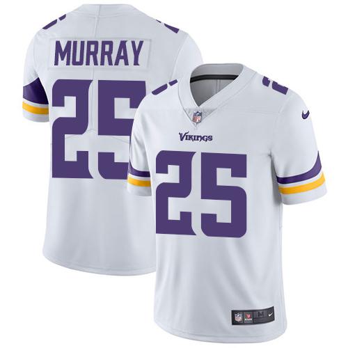 Nike Minnesota Vikings #25 Latavius Murray White Men's Stitched NFL Vapor Untouchable Limited Jersey