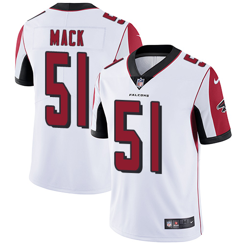 Nike Atlanta Falcons #51 Alex Mack White Men's Stitched NFL Vapor Untouchable Limited Jersey