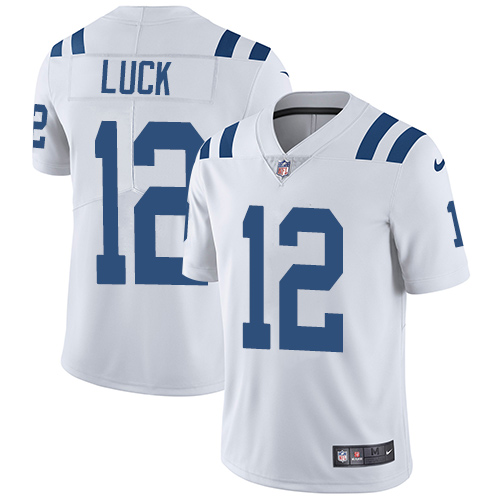 Nike Indianapolis Colts #12 Andrew Luck White Men's Stitched NFL Vapor Untouchable Limited Jersey