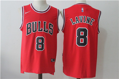 Chicago Bulls 8 Zach LaVine Red Nike Stitched Jersey
