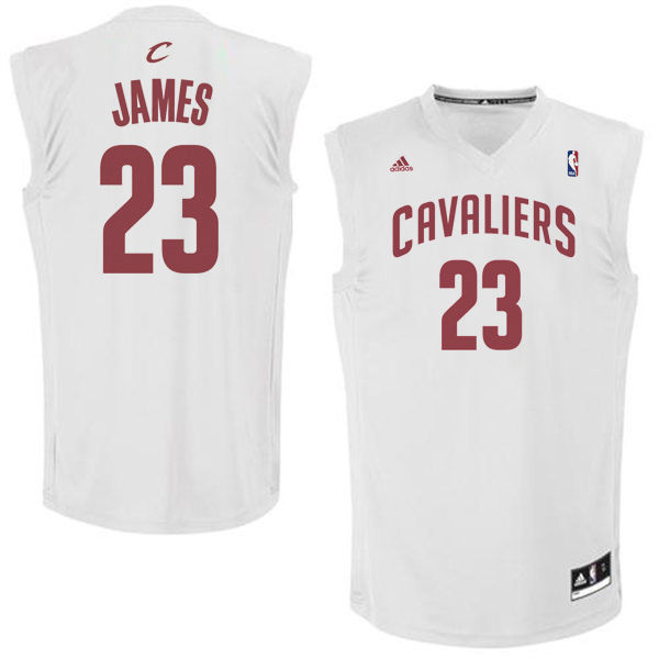 Cleveland Cavaliers #23 LeBron James White Fashion Replica Jersey