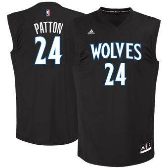Men's Minnesota Timberwolves #24  Justin Patton adidas Black 2017 NBA Draft Pick Replica Jersey