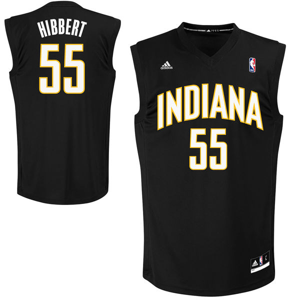 Indiana Pacers 35 Roy Hibbert Black Fashion Replica Jersey