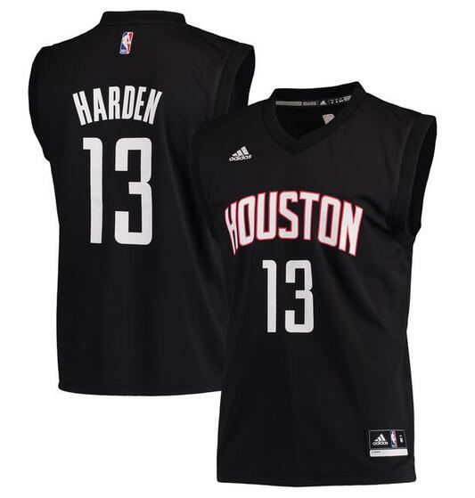 Houston Rockets 13 James Harden Black Fashion Replica Jersey