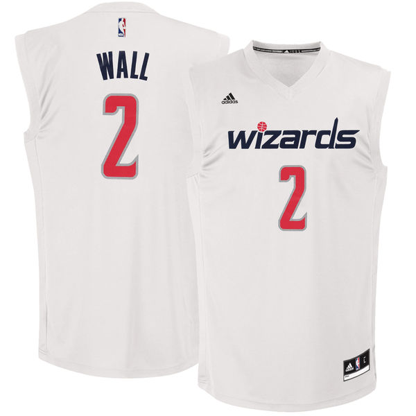 Washington Wizards 2 John Wall White Chase Fashion Replica Jersey