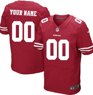 Youth Nike San Francisco 49ers Customized Red Elite Jersey