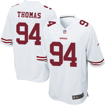 Youth Nike 49ers #94 Solomon Thomas White Stitched NFL Elite Jersey