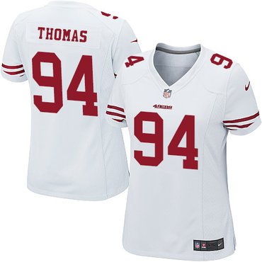 Nike 49ers #94 Solomon Thomas White Women's Stitched NFL Elite Jersey