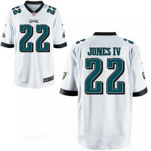 Men's Philadelphia Eagles #22 Sidney Jones IV White Road Stitched NFL Nike Game Jersey