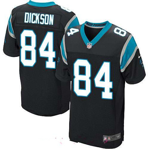 Men's Carolina Panthers #84 Ed Dickson Black Team Color Stitched NFL Nike Elite Jersey