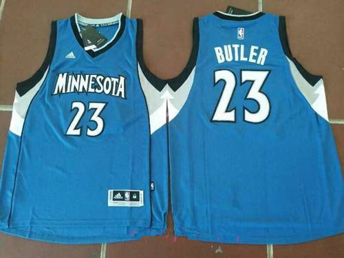Men's Minnesota Timberwolves #23 Jimmy Butler Blue Stitched NBA adidas Revolution 30 Swingman Jersey